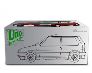 Fiat Uno Turbo i.e. 1.4 1990 GRIGIO QUARZO Laudoracing 1:18 Resinemodell (Türen, Motorhaube... nicht zu öffnen!)